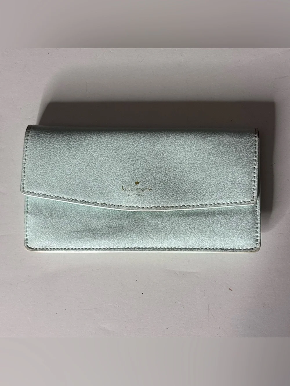 Kate Spade  Light Blue Leather Continental Wallet